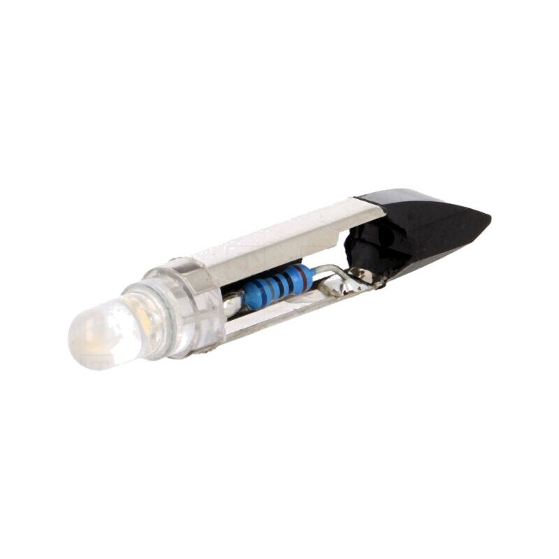 Lampă LED; albă; T6,8; 12VDC; 12VAC