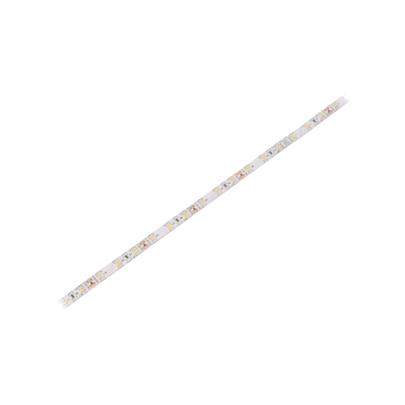 Bandă LED; alb cald; 3528; LED/m: 60; 8mm; PCB albe; IP65; 4,8W/m