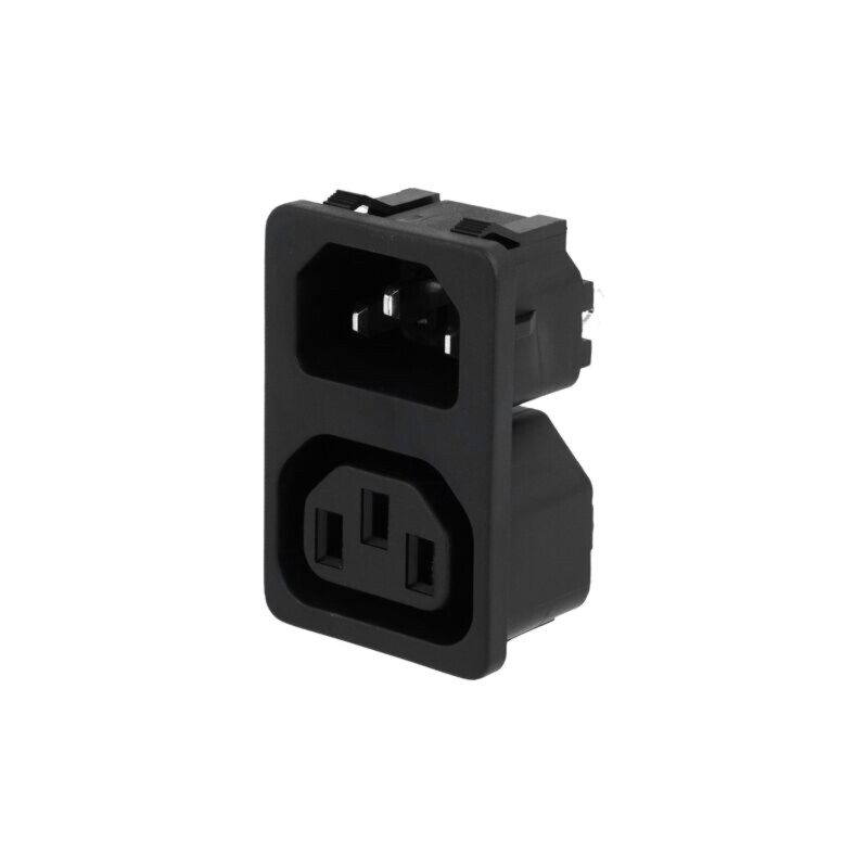 Conector: alimentare AC; soclu; tată/mamă; 10A; 250VAC; IEC 60320