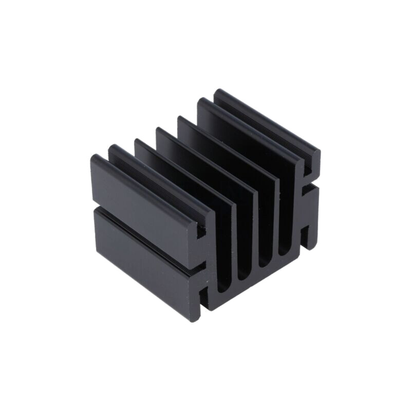 Radiator: extrudat; TO220; neagră; L: 37,5mm; W: 46mm; H: 33mm Radiator: extrudat; TO220; neagră; L: 37,5mm; W: 46mm; H: 33mm