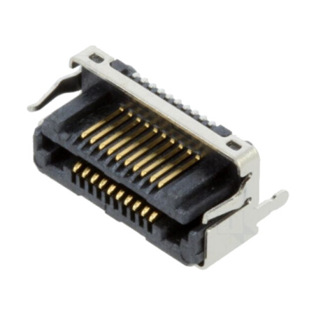 Conector: PCB-PCB; hermafrodit; PIN: 20; 0,5mm; LSHM; aurit; SMT