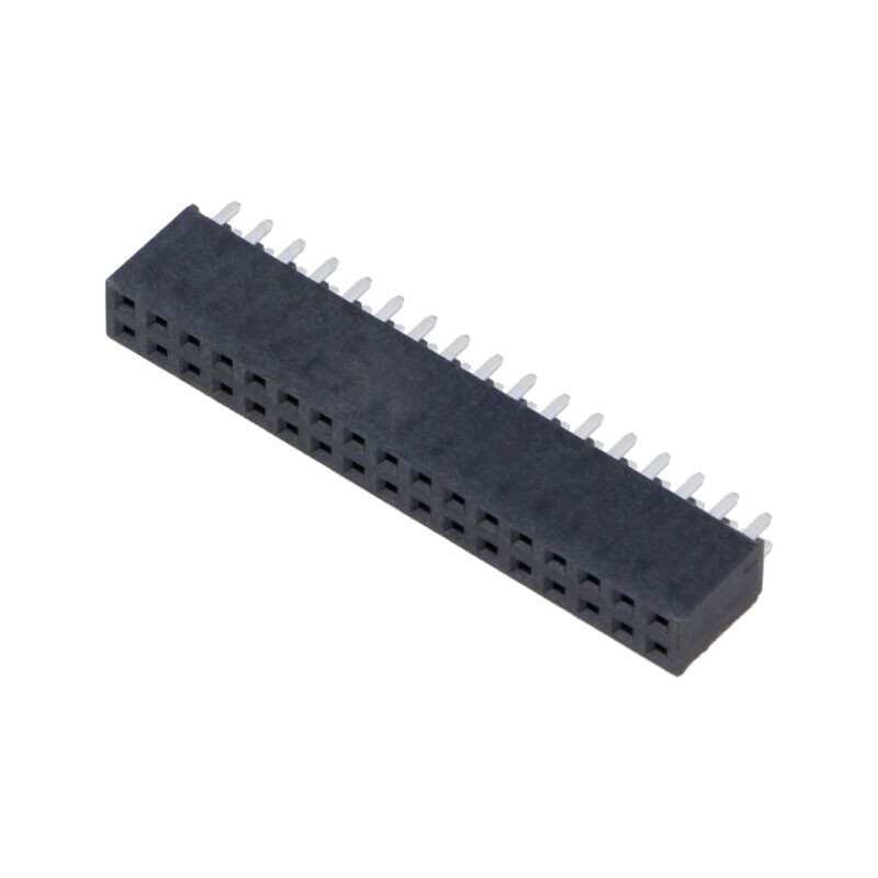 Conector: şiruri pini; mamă; PIN: 34; 2,54mm; aurit; THT; soclu Conector: şiruri pini; mamă; PIN: 34; 2,54mm; aurit; THT; soclu
