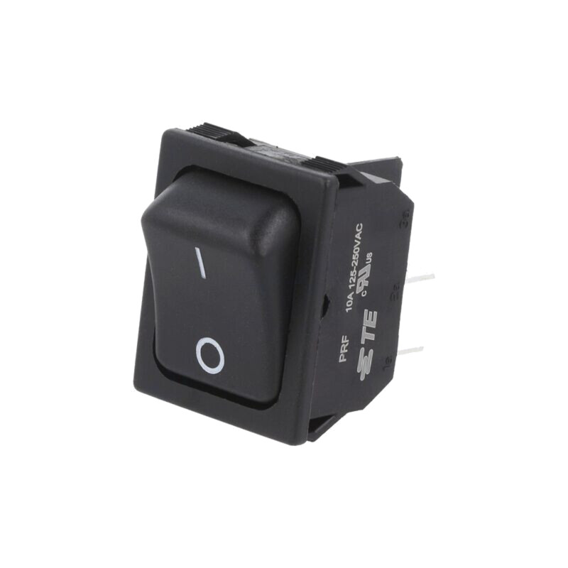 ROCKER; DPST; Poz: 2; ON-OFF; 10A/250VAC; neagră; fără; PR; -20÷85°C