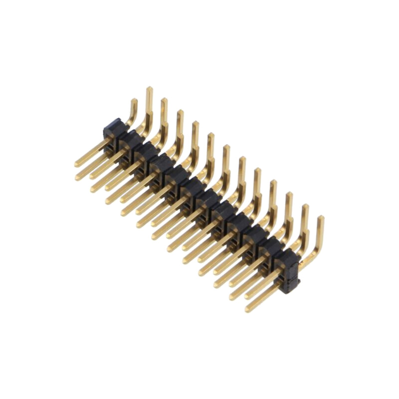 Conector: şiruri pini; şir pini; tată; PIN: 24; în unghi 90°; THT