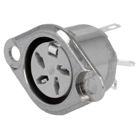 Conector: DIN; soclu; mamă; PIN: 4; Dispunere: 216°; lipire; 34V; 2A