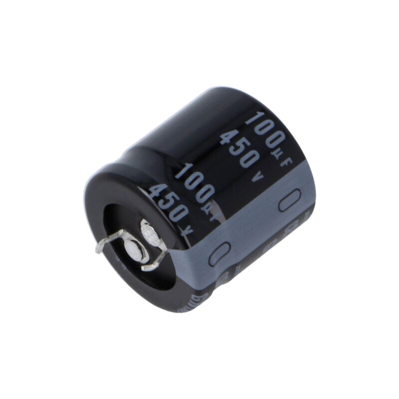 Condensator: electrolitic; SNAP-IN; 100uF; 450VDC; Ø25x25mm; ±20% Condensator: electrolitic; SNAP-IN; 100uF; 450VDC; Ø25x25mm; ±20%