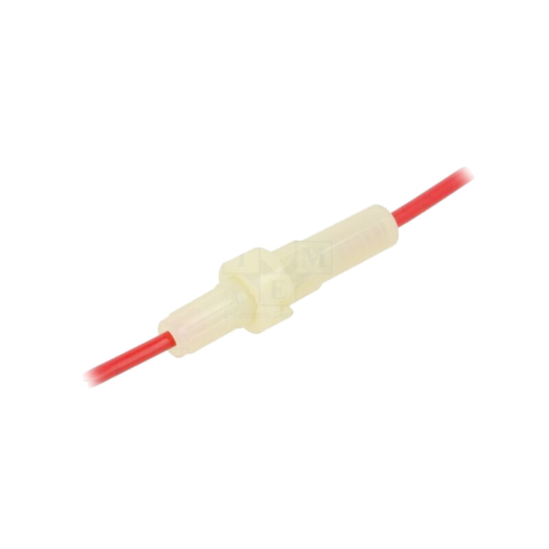 Clemă; siguranţe cilindrice; 6,3x32mm; Imax: 30A; Contacte: alamă