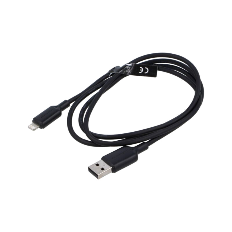 Cablu; USB 2.0; mufă Apple Lightning,USB A mufă; nichelat; 1m
