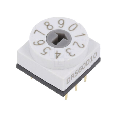 Întrerupător codificare; Poz: 10; PCB,THT; 80mΩ; Raster: 2,54mm