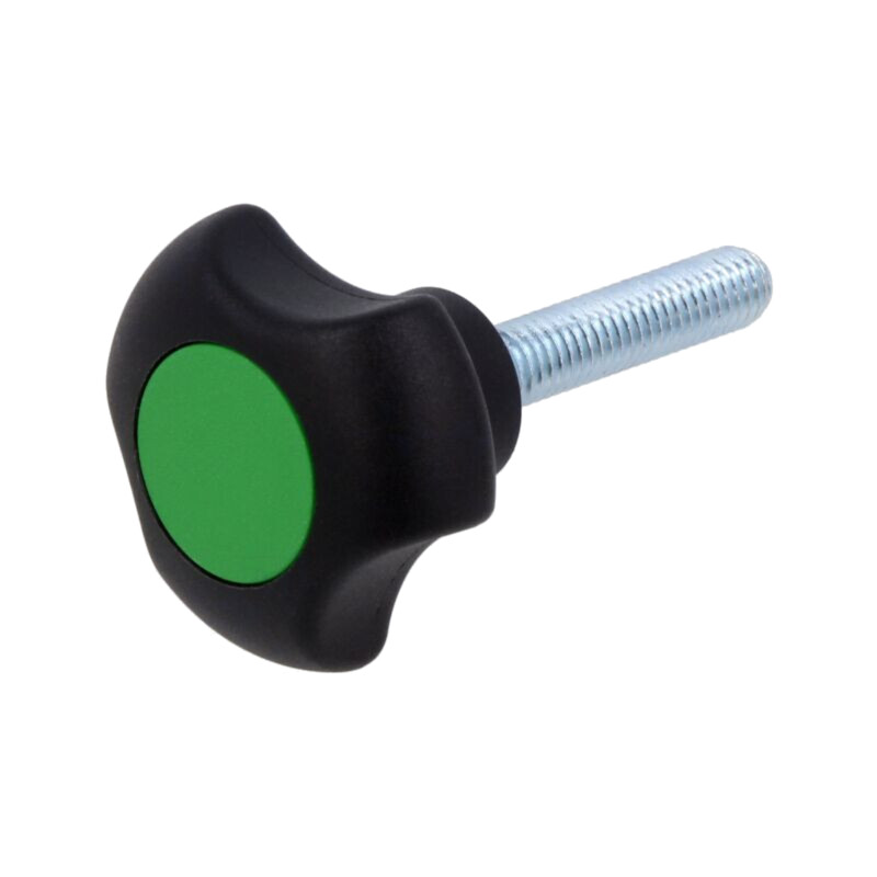 Buton de reglare; Ø: 32mm; Filet ext: M6; Filet int: M6; 16mm Buton de reglare; Ø: 32mm; Filet ext: M6; Filet int: M6; 16mm