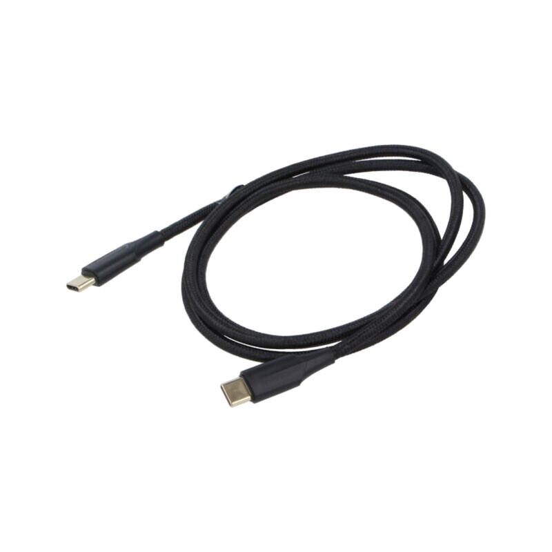 Cablu; USB 2.0; USB C mufă,din ambele părţi; nichelat; 1m; negru