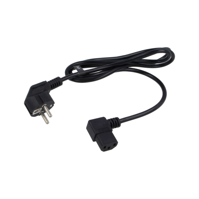 Cablu; 3x0,75mm2; PVC; 1,5m; negru; 10A; 250V