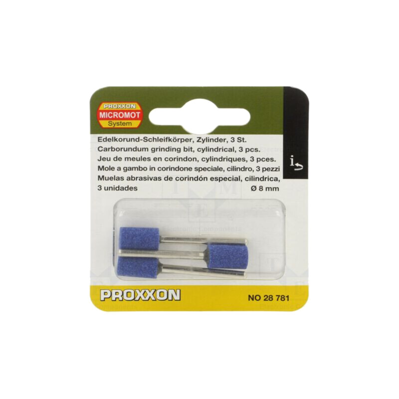 Piatră de şlefuit; Ø: 8mm; Ø: 2,35mm; 3buc. Piatră de şlefuit; Ø: 8mm; Ø: 2,35mm; 3buc.