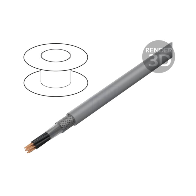 Cablu; ÖLFLEX® CLASSIC 135 CH; 3x1mm2; FRNC; gri; 300V,500V