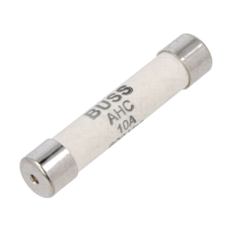 Siguranţă: siguranţă; ardere rapidă; 10A; 600VAC; 6,3x32mm; alamă