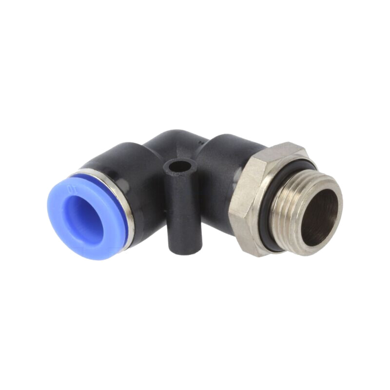 Racord push-in; în unghi; -0,95÷15bar; PBT; Filet: G 3/8"; 0÷60°C