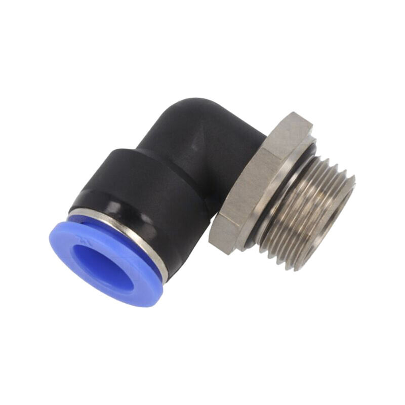 Racord push-in; în unghi de 90°,rotativă; -0,95÷15bar; 0÷60°C