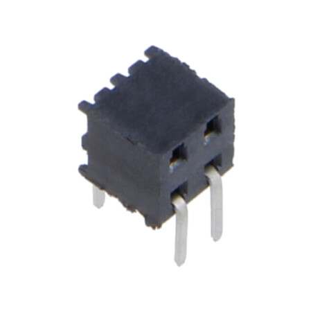 Conector: şiruri pini; mamă; PIN: 4; 2mm; aurit; THT; soclu; în unghi