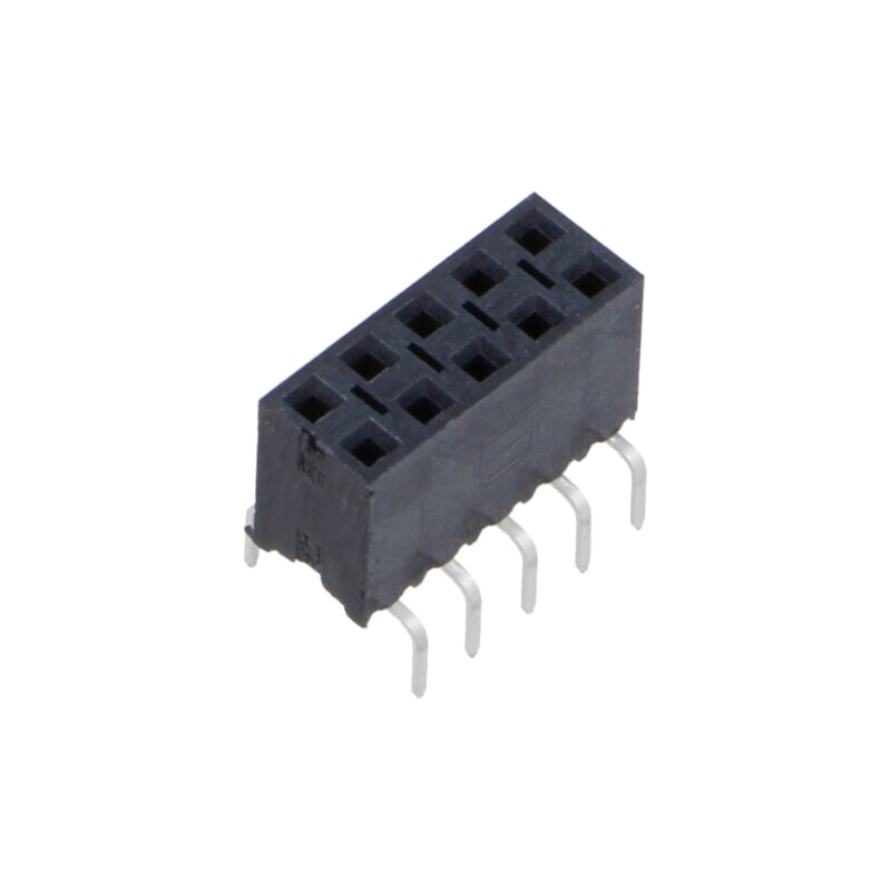 Conector: şiruri pini; soclu; tată; PIN: 10; de trecere; drept; THT