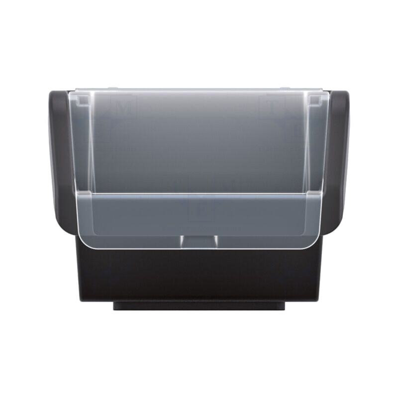 Container: Cuvă; neagră; cu blocare cu clichet; 230x160x120mm
