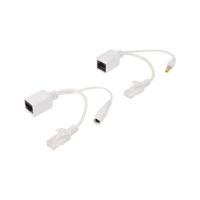 Set de cabluri pasive PoE; Cablexpert; albă