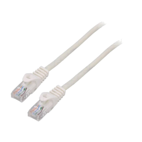 Patch cord; U/UTP; 5e; litat; CCA; PVC; alb; 10m; 26AWG; Fire: 8; 1buc.