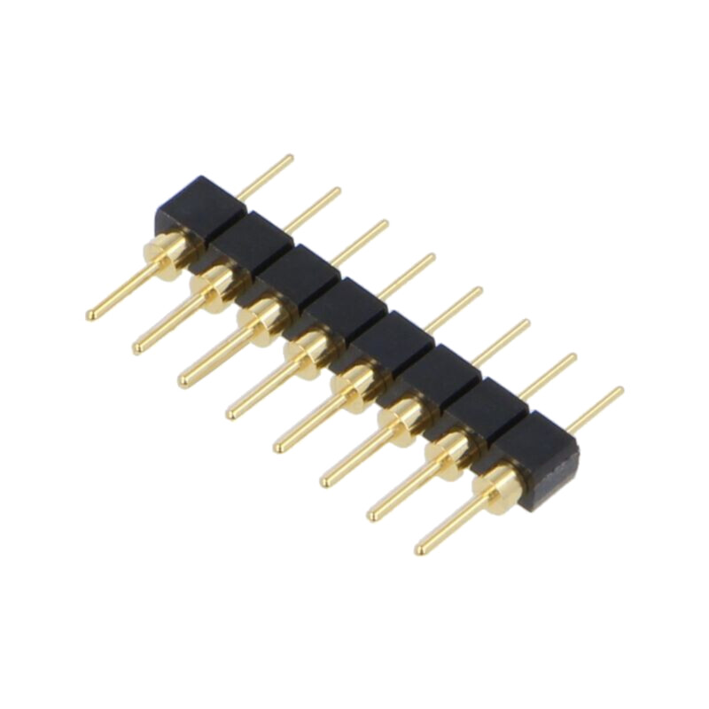 Conector: şiruri pini; tată; PIN: 8; 2,54mm; aurit; THT; şir pini