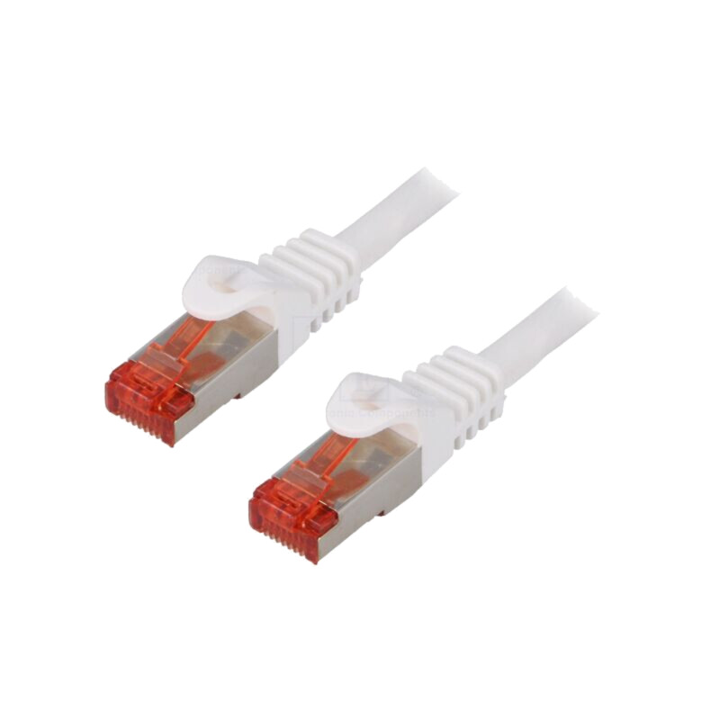 Patch cord; S/FTP; 6; litat; Cu; LSZH; alb; 1,5m; 27AWG
