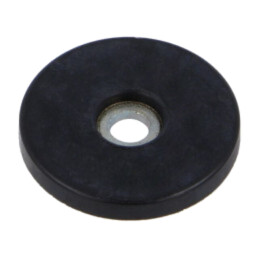 Şaibă; Diam.bază: 25mm; oţel zincat; H: 3mm; Acoperire: gumă