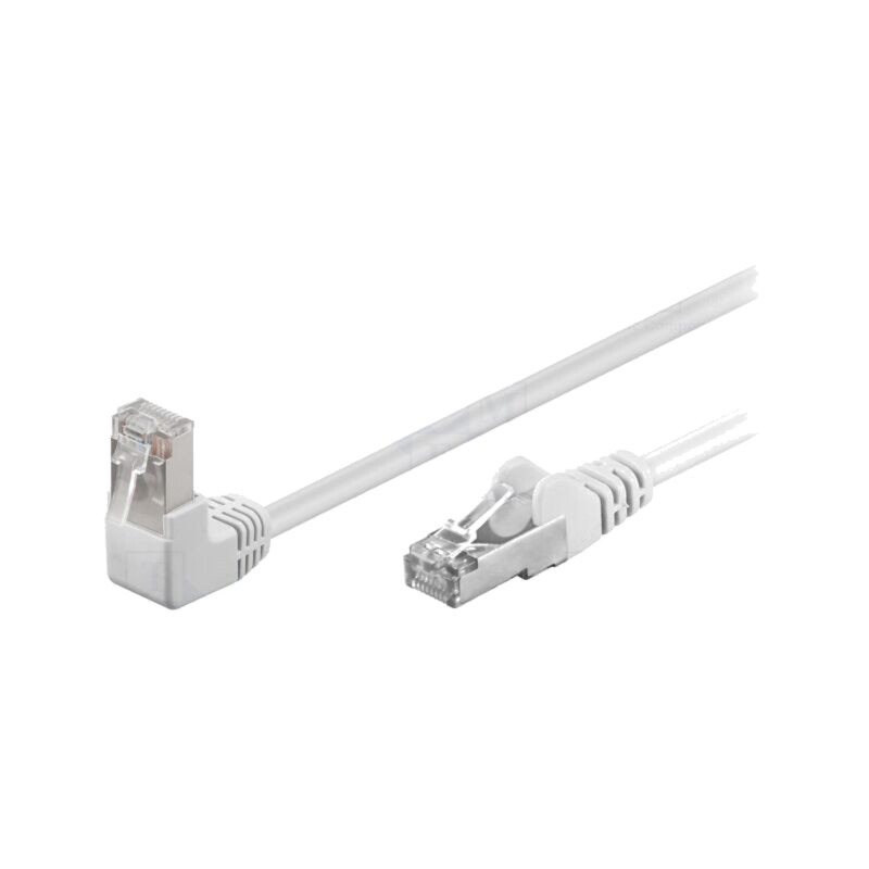 Patch cord; F/UTP; 5e; litat; CCA; PVC; alb; 2m; 26AWG