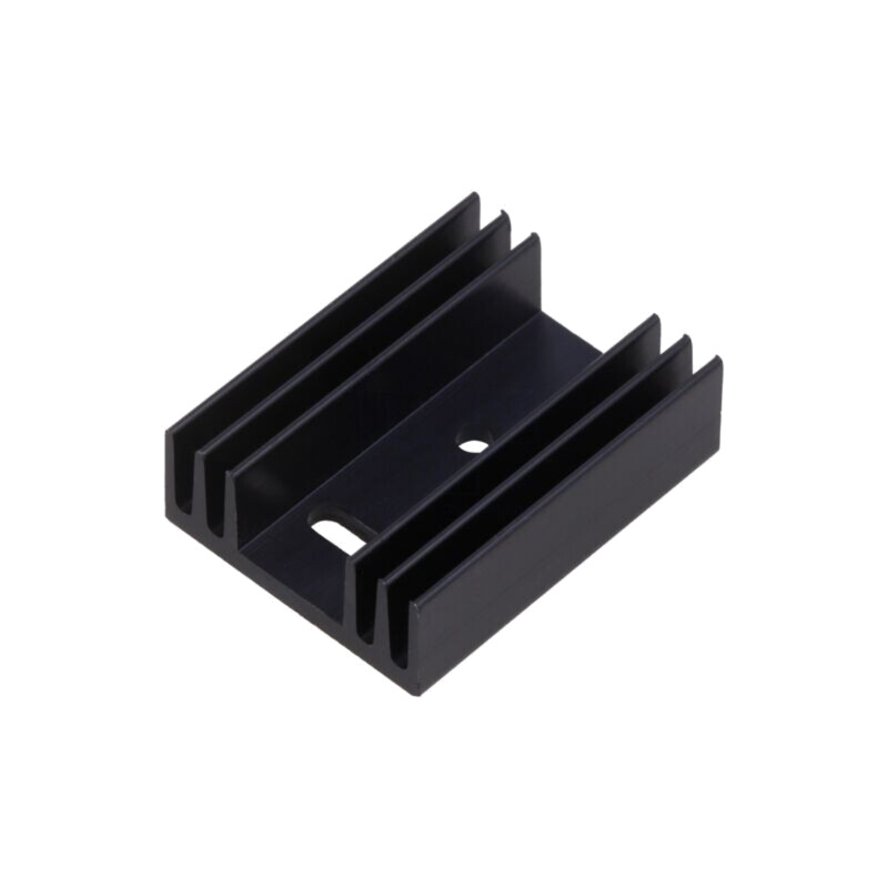 Radiator: extrudat; cu aripioare; TO32; neagră; L: 37,5mm; W: 29mm Radiator: extrudat; cu aripioare; TO32; neagră; L: 37,5mm; W: 29mm
