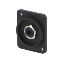 Conector: Jack 3,5mm; soclu; mamă; mono; lipire; standard XLR; FT