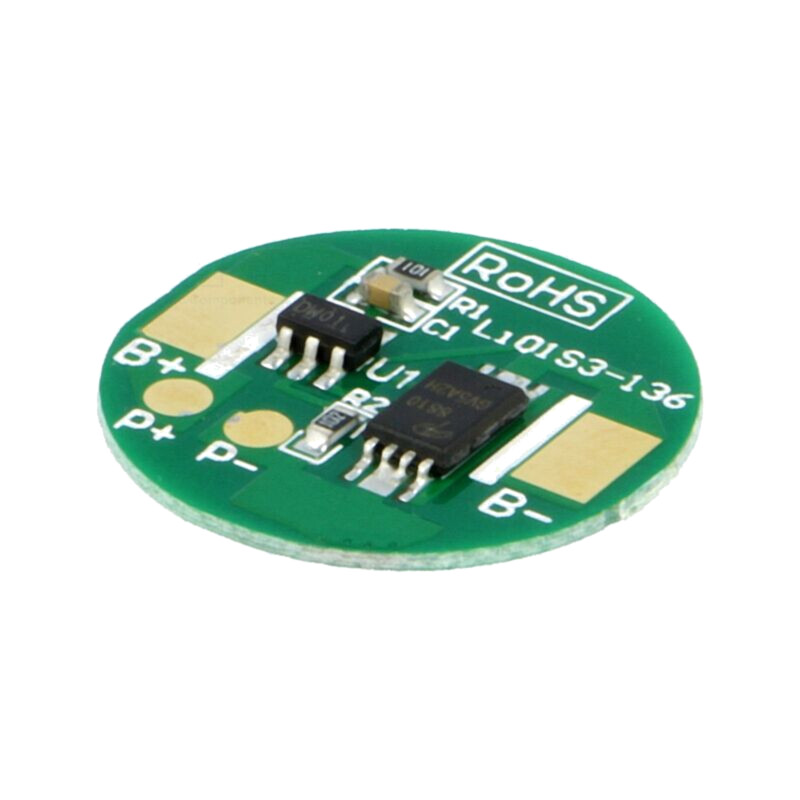 Protecţie BMS; Li-Ion; Ø18,5mm; 2,5A; 3,6VDC