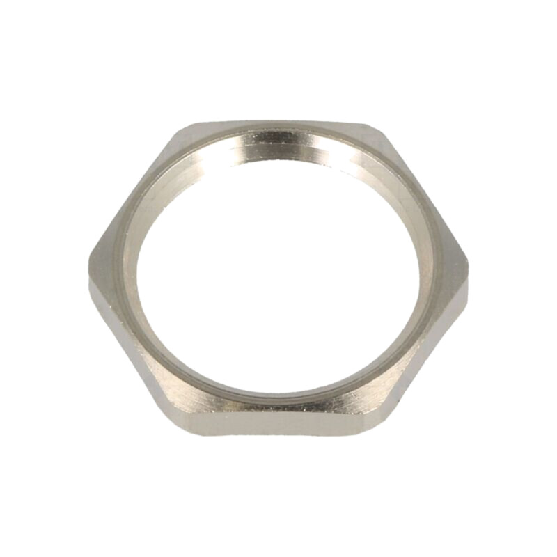 Piuliţă; cu împământare; PG11; alamă; nichel; Thk: 3mm; Cheie: 21mm Piuliţă; cu împământare; PG11; alamă; nichel; Thk: 3mm; Cheie: 21mm
