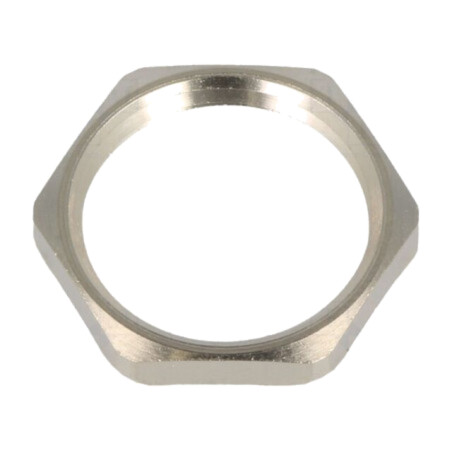 Piuliţă; cu împământare; PG11; alamă; nichel; Thk: 3mm; Cheie: 21mm