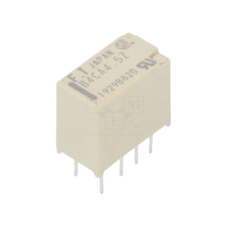 Releu: electromagnetic; DPDT; Ubobină: 4,5VDC; 2A; 0,3A/125VAC