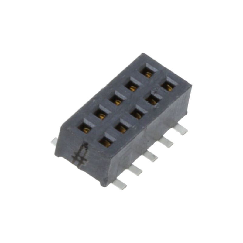 Conector: şiruri pini; mamă; PIN: 10; 1,27mm; aurit; SMT; soclu Conector: şiruri pini; mamă; PIN: 10; 1,27mm; aurit; SMT; soclu