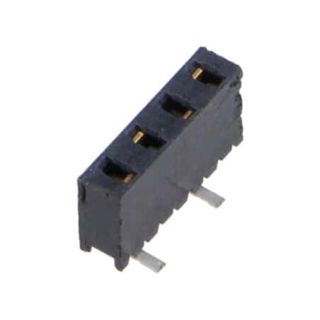 Conector: şiruri pini; mamă; PIN: 4; 2mm; aurit; SMT; soclu
