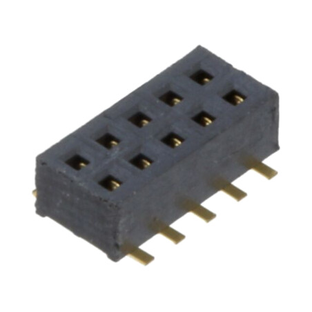 Conector: şiruri pini; mamă; PIN: 10; 1,27mm; aurit; SMT; soclu