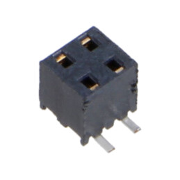 Conector: şiruri pini; mamă; PIN: 4; 2mm; aurit; SMT; soclu; rolă
