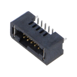 Conector: PCB-PCB; tată; PIN: 10; 1,27mm; TFM; aurit; SMT; soclu; 3,7A