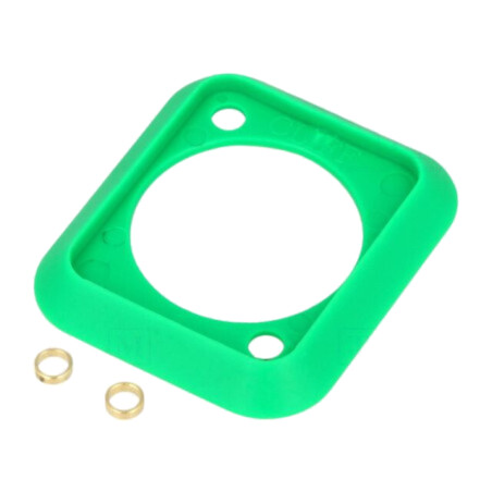 Garnitură soclu; verde; standard XLR; 19x24mm; FT