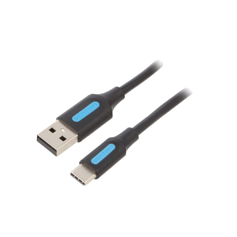 Cablu; USB 2.0; USB A mufă,USB C mufă; nichelat; 1m; 480Mbps; PVC Cablu; USB 2.0; USB A mufă,USB C mufă; nichelat; 1m; 480Mbps; PVC