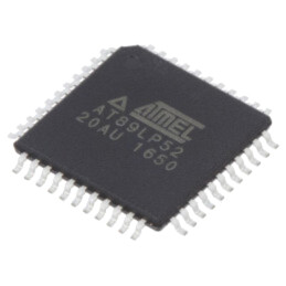 IC: microcontroler 8051; Interfaţă: UART; 2,4÷5,5VDC; TQFP44; AT89