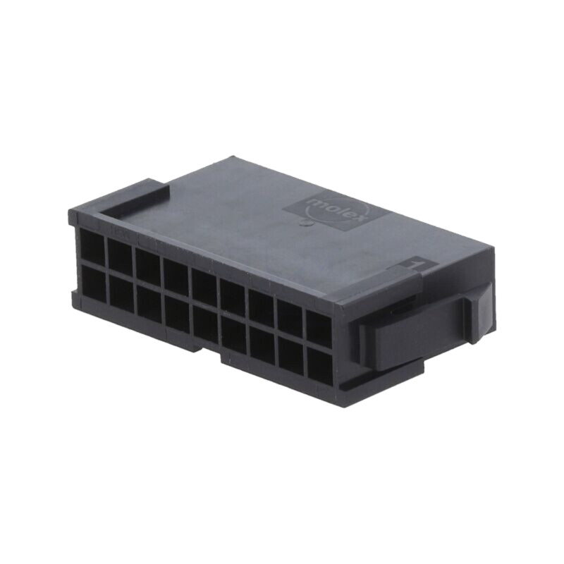 connector MicroFit 3.0 Plug DR PnlMnt 18Ckt