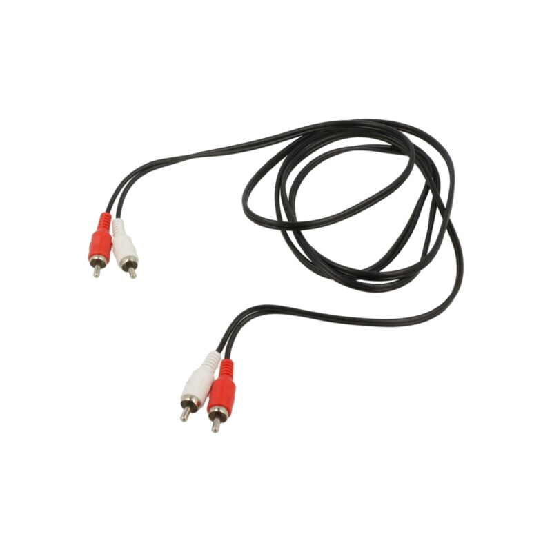 Cablu; RCA mufă x2,din ambele părţi; 3m; Placare: nichelat; negru