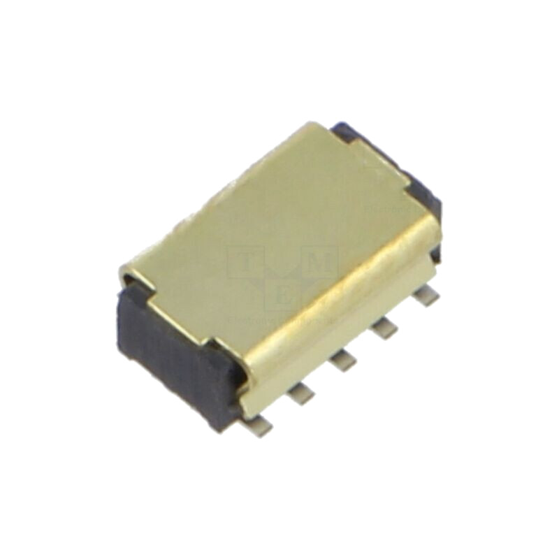 Conector: şiruri pini; mamă; PIN: 10; 1,27mm; gold flash; SMT; soclu