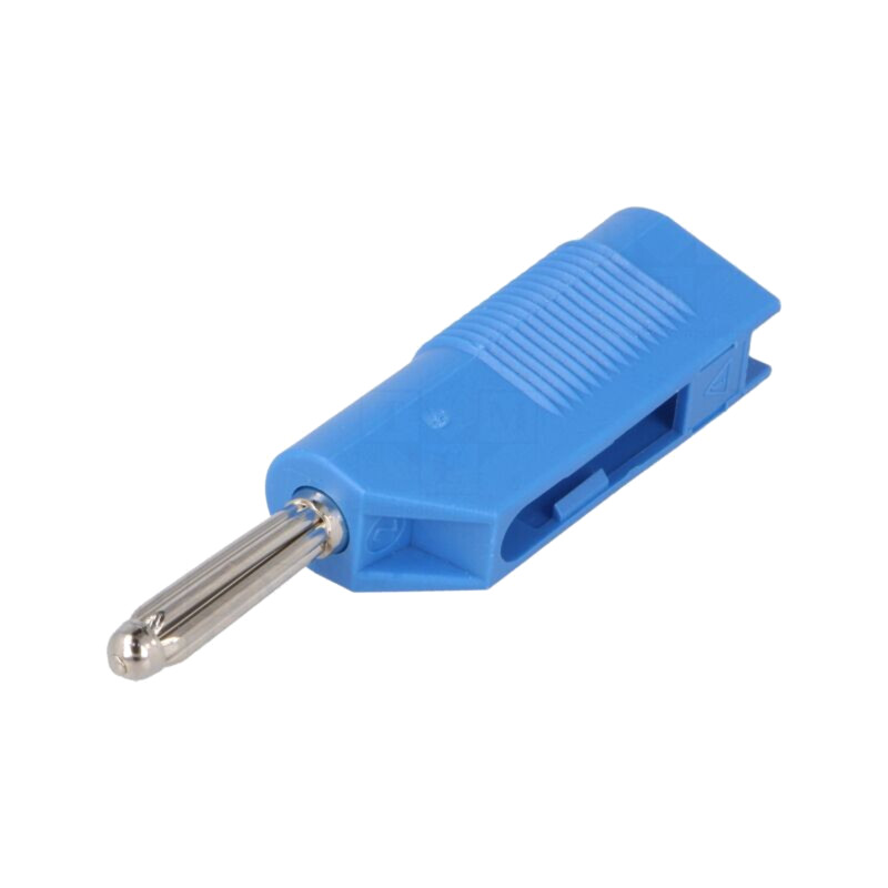 Conector: banană 4mm; mufă; 30A; 33VAC; 60VDC; albastră; 3mΩ; 2,5mm2