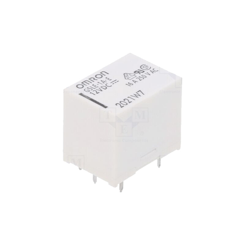 Releu: electromagnetic; SPST-NO; Ubobină: 12VDC; 16A/250VAC; G5LE