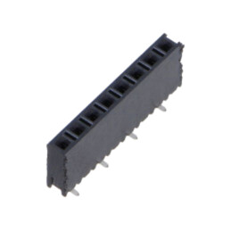 Conector: şiruri pini; mamă; PIN: 8; 2,54mm; aurit; SMT; soclu; rolă